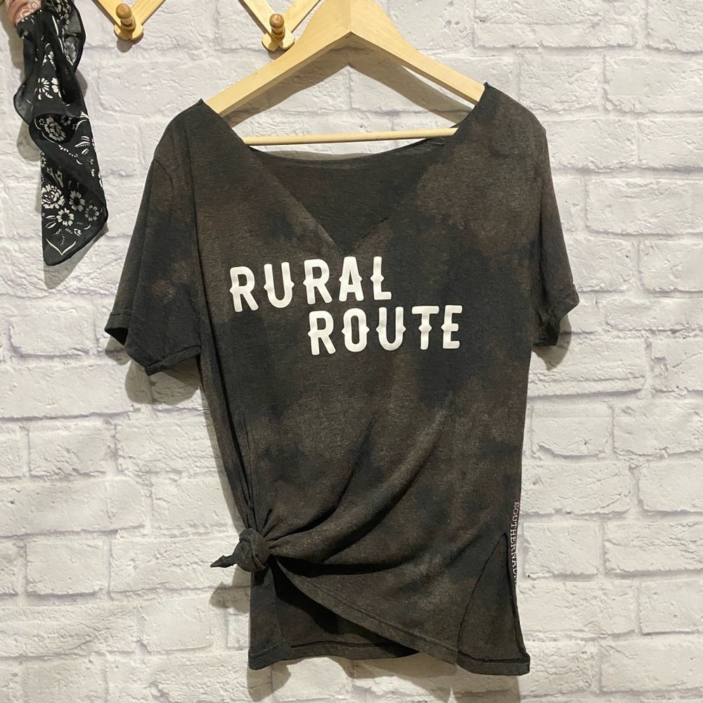 Rural Route off the shoulder.